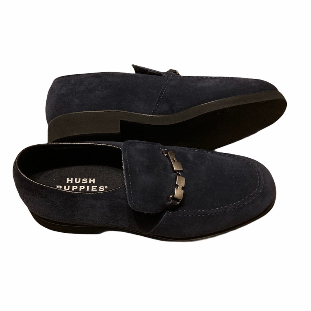 Hush Puppies Blue Suede Leather Shoes